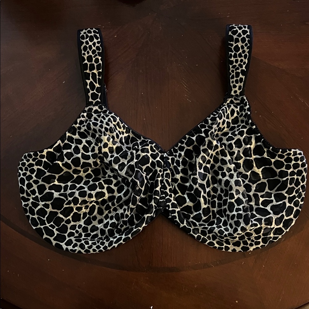 Leopard Print Women's Bra 40H seamless underwire awareness wacoal